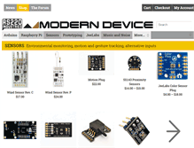 Tablet Screenshot of blog.moderndevice.com