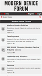 Mobile Screenshot of forum.moderndevice.com