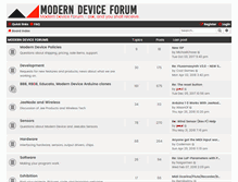 Tablet Screenshot of forum.moderndevice.com
